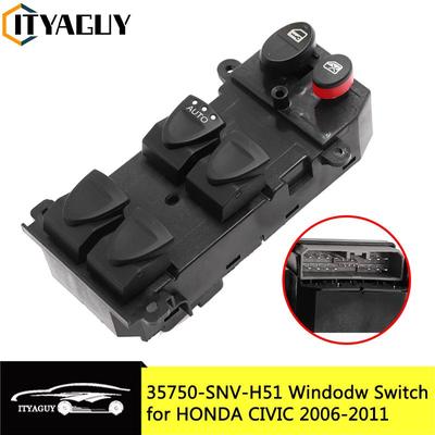 Car Accessories Electric Power Window Control Switch Regulator Button For Honda Civic 2006-2011