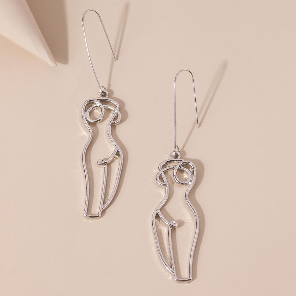 Earrings Geometric Statement Stylish Alloy Fashion Jewelry Women For