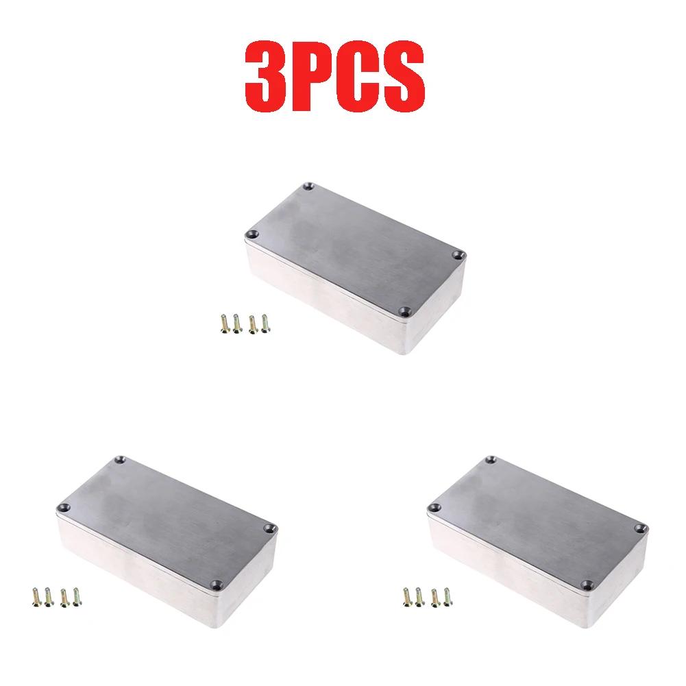 1590B Effektpedalgehäuse mit Schrauben Aluminium Gitarreneffekt-Gehäusehalter Ersatz Langlebiges Musikinstrumenten-Set