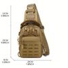 1pc Men's Shoulder Bag, Adjustable Tactical Chest Bag, Waterproof Portable Chest Bag Perfect For Travel, Camping, Outdoor Sports