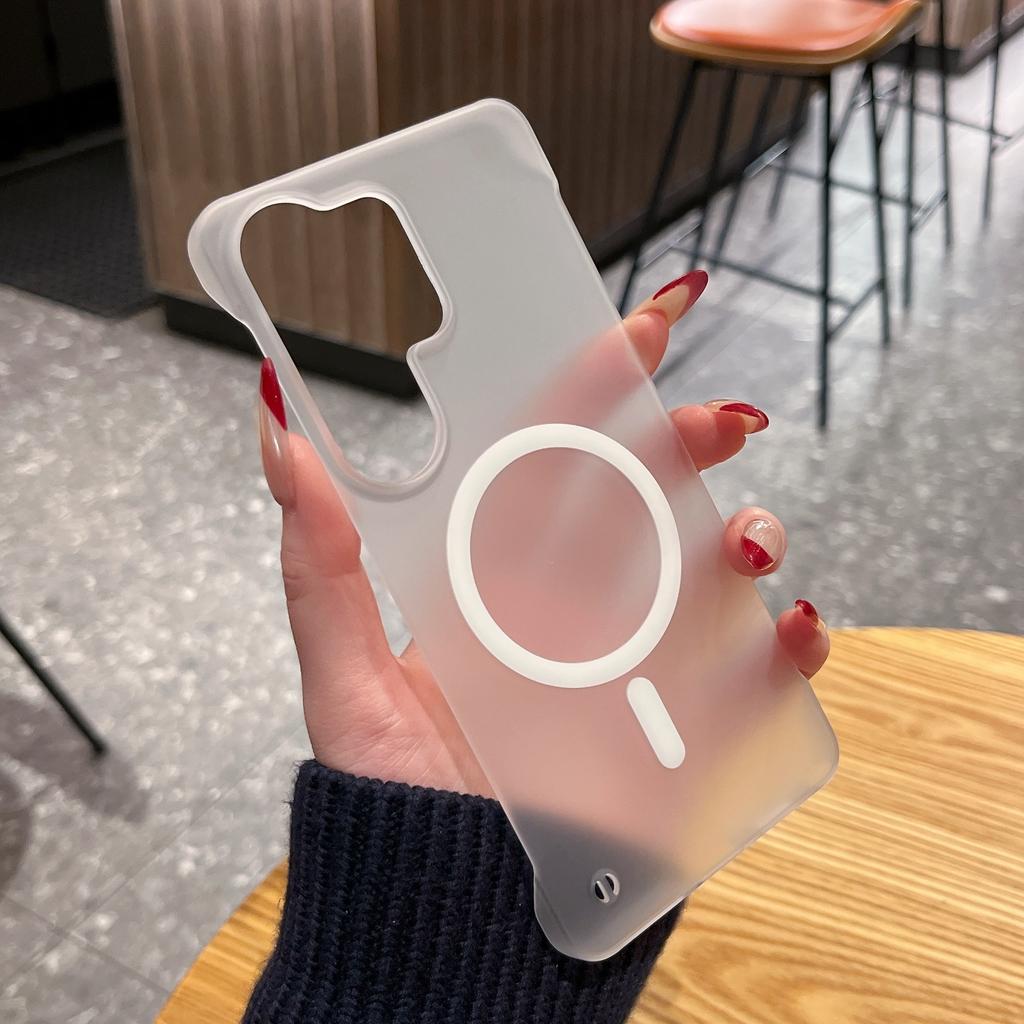 Frameless Ultra Thin For Magsafe Case For Samsung Galaxy S26 S25 S24 S22 S23 Plus Ultra FE Slim Matte Hard PC Magnetic Cover
