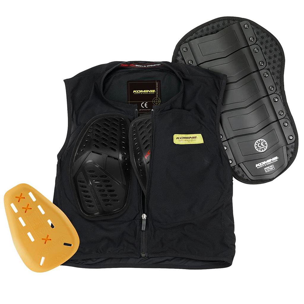 Komine SK-694 904 CE Body Protection Liner Vest for Motorcycles, Black, Ladies, CE-Certified Protector
