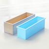 Leeseph Silikon Seifenform, DIY Seifenherstellungswerkzeuge - Flexible rechteckige Kastenform mit Holzbox und Holzdeckel