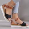 Women's Sandals Peep Toe Summer Sandals With Wedges Heels Sandalias De Mujer  Summer Shoes For Women Heeled Sandals Footwear