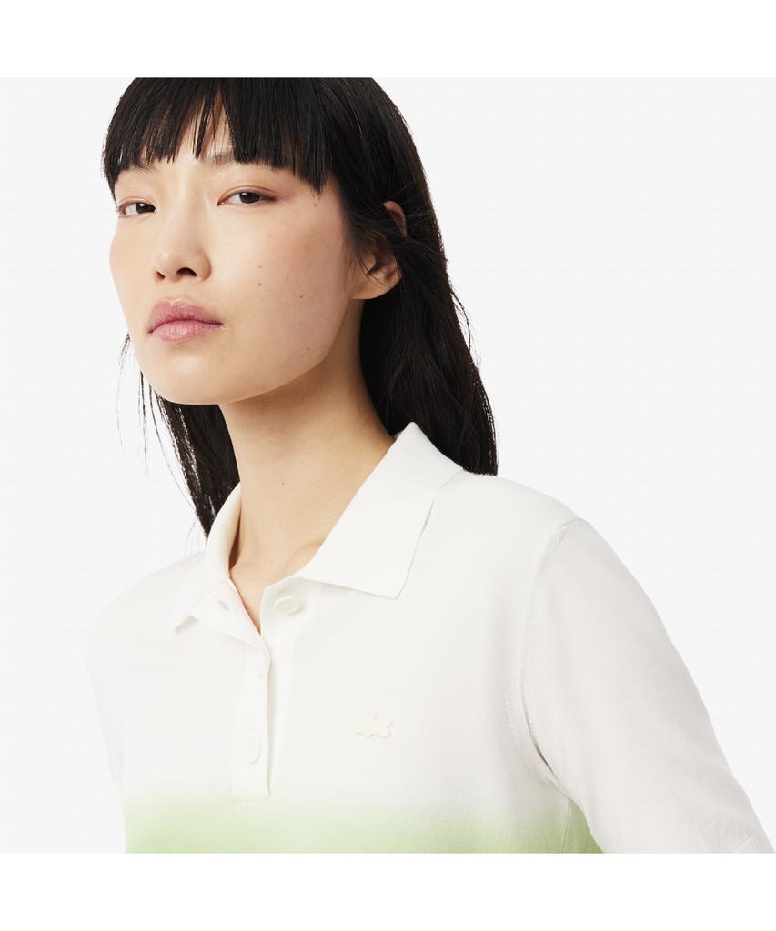 LACOSTE Women'S Gradient Polo Sweater Af9279-55G Qbi