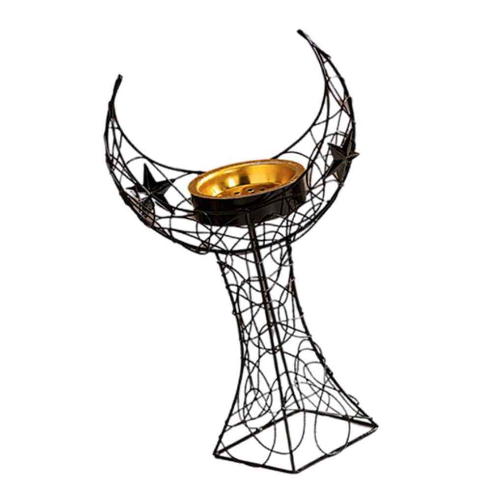 Arab Styles Moon Tower Metal Incenses Burners for Decorative Use Muslims Islamic Party Supplies Aromatherapies Furnace