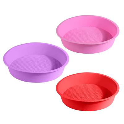 4/6/8/10 Zoll runde Silikon-Kuchenform, antihaftbeschichtet, Lebensmittelqualität, leicht zu lösen, Käsekuchen, Wasserbad, Pfannenschutz, Küchen-Backform