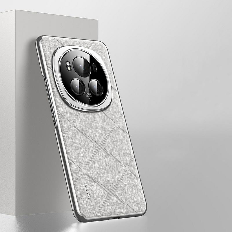 Luxury Business Plain Leather Case for Honor Magic 6 6Pro 6RSR Honor X50 Hard Slim Good Texture Anti-Fingerprint Camera Full Shockproof Protect Cover