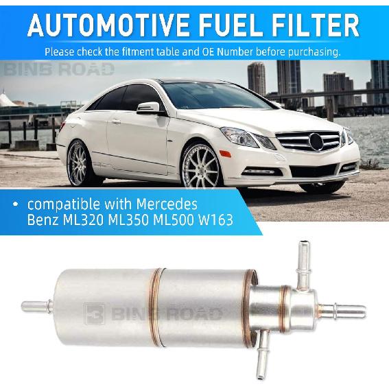 1634770801 Fuel Filter Compatible with Mercedes Benz ML320 ML350 ML500 3.7L W163 2002-2005