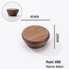 Japanese Minimalist Walnut Handle Solid Wood Cabinet and Wardrobe Drawer Handle