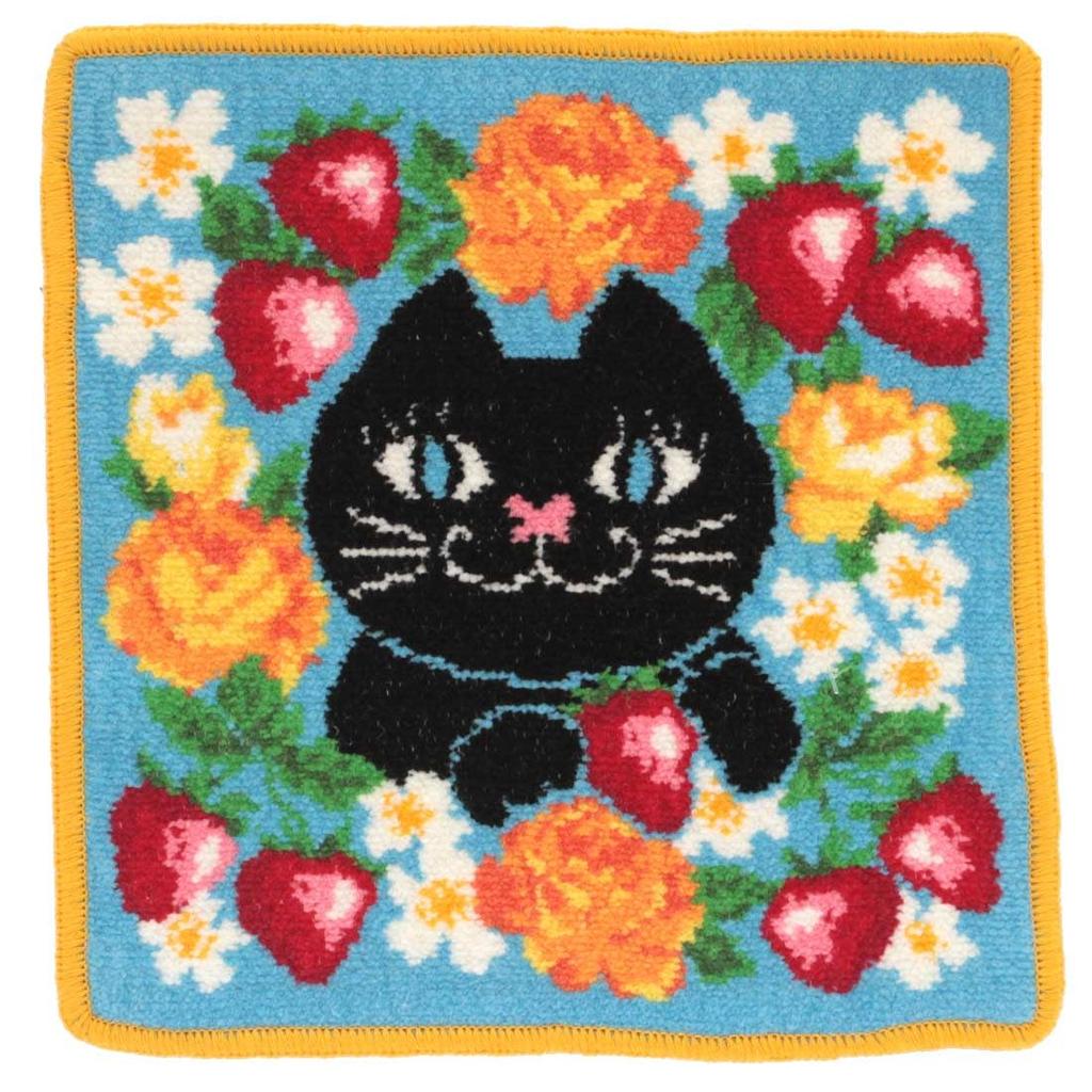 Chenille Hand Towel TITI Fruit Towel Hand Towel 23cm Anna Sui & (Blue) Women's Approx. 000478-0005-01