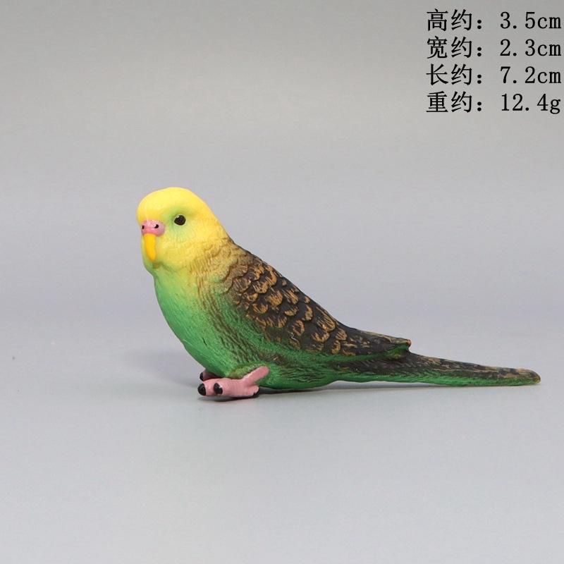 Simulation Papagei Miniatur Landschaft Ornament Sittich Modell Rasen Figur Künstliche Vogel Hause Dekorative Figuren Vogel Dekor