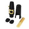 Alto Sax Saxophone Mouthpiece Plastic with Cap Metal Buckle Reed Mouthpiece Patches Pads Cushions