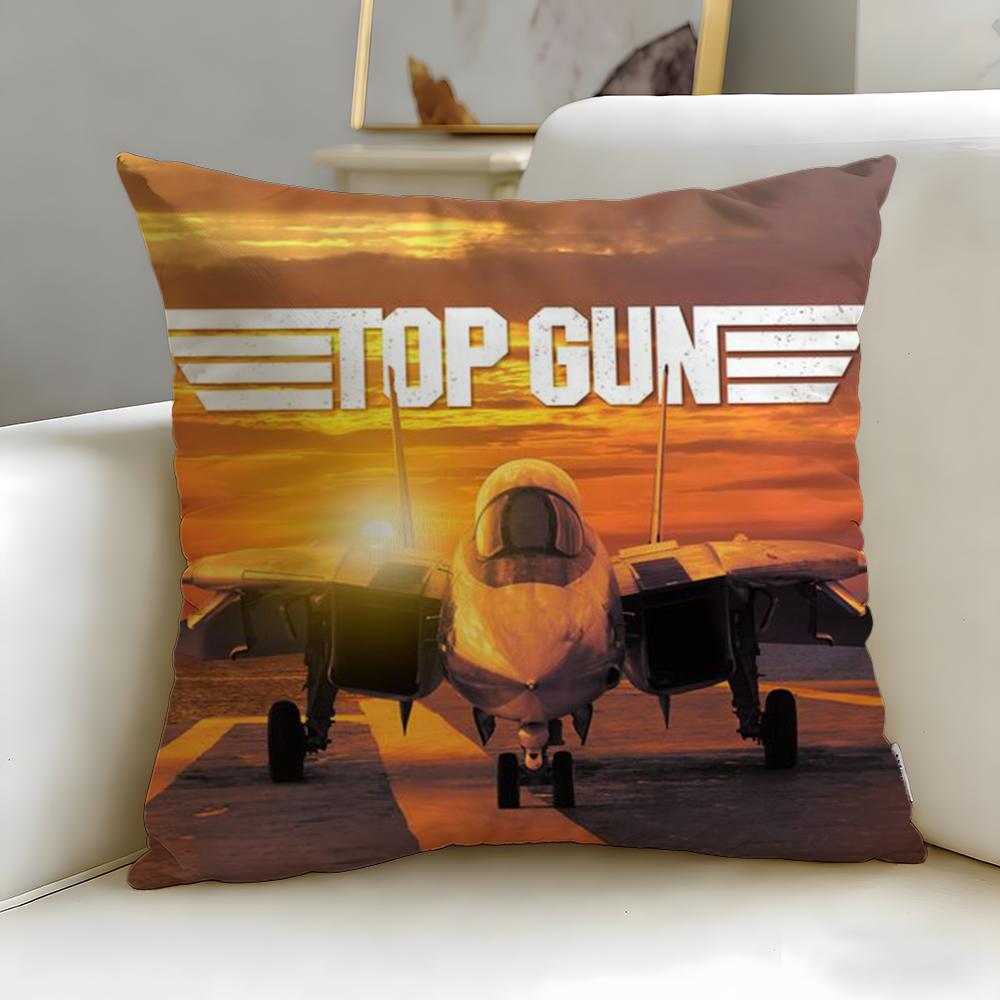 Classic Movie Top Gun Cushion Cover Soft & Easy-Wash Pillow Case – Versatile for Couch, Bed, Travel and Office