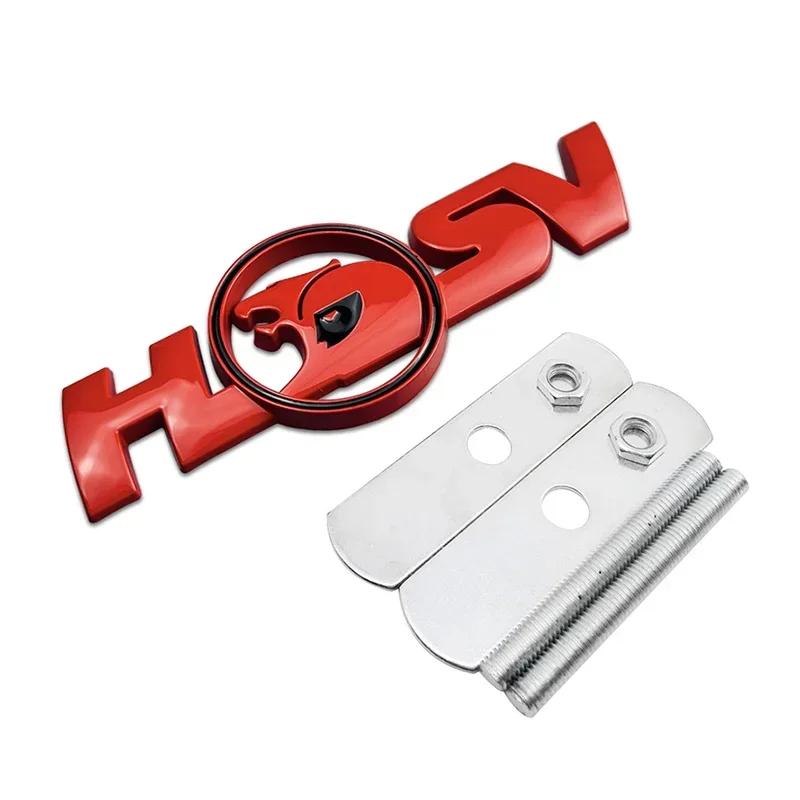 Metal Car Body Sticker for HSV Logo Auto Emblem Front Grille Rear Trunk Decoration