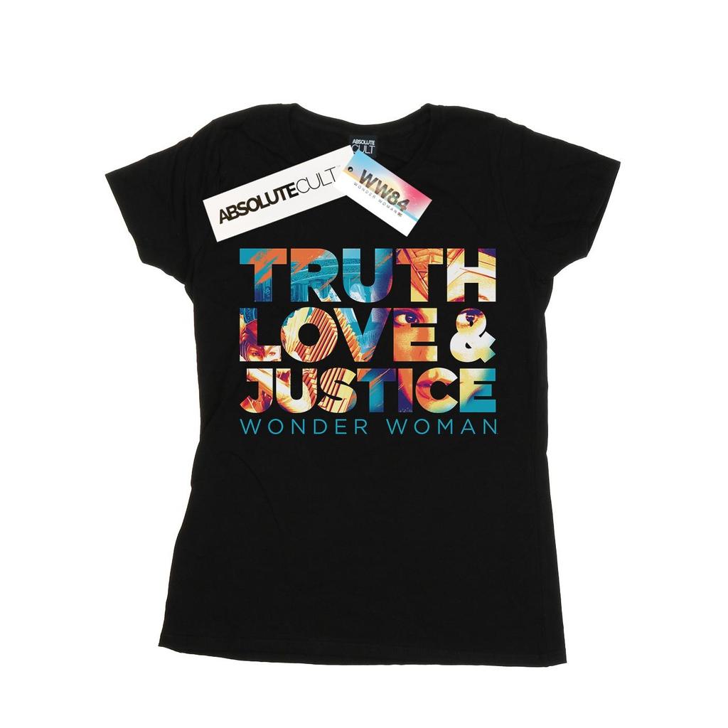 DC Comics Womens/Ladies Wonder Woman 84 Diana Truth Love Justice Cotton T-Shirt