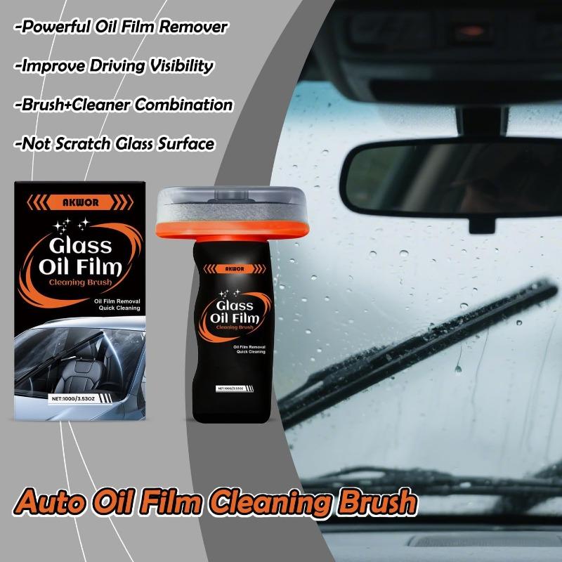 Anti Fog Oil Film Removal 100g Car Windshield Rain Repellent Hydrophobic Glass Cleaner For Car Detailing Long Lasting HD