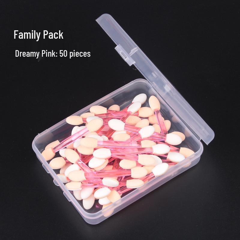 

6.5cm Double-Ended Sponge Eyeshadow Applicator and Nail Art Blending Brush