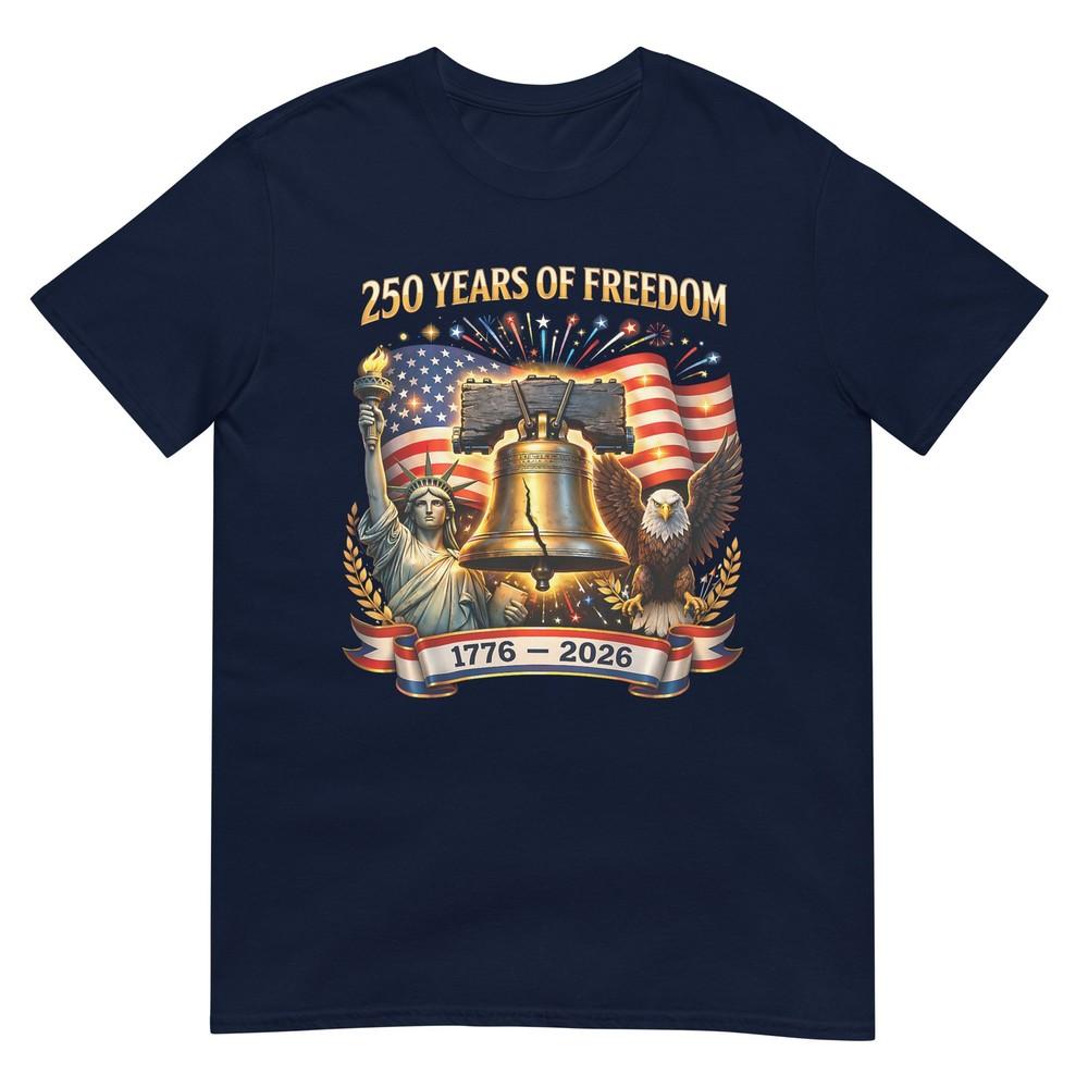 Patriotic Eagle And Flag 250 Years 17762026 4th Of July TShirt S