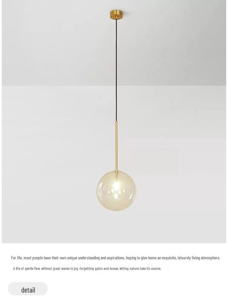 Kugelförmige Glasblasen-Hängeleuchte für elegante Restaurant- und Bar-Dekoration