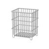New Stainless Steel Kitchen Drain Basket Large Capacity Space-saving Wire Snack Organizer Square Household Multi-Functional Rack