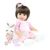 BZDOLL Lifelike 48 CM celosilikónové mäkké telo dievčatko chlapec Reborn bábika hračka ako živá 19-palcová princezná darček k narodeninám Módny darček