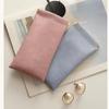 Unisex Leather Sunglasses Case with Spring Clip Closure