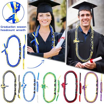 Guirlande de ruban de remise de diplôme, collier, ruban, corde d'honneur multicolore, bracelet, sangle