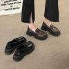 Casual 2025 student platform small leather shoes women's versatile new loafer single shoes fashion spring Doudou shoes British style