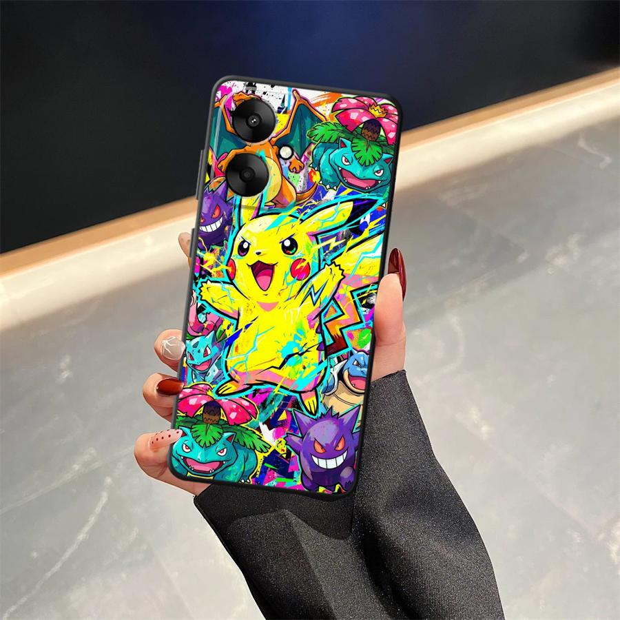 Hot Comic Pokemon Art Case for Xiaomi Redmi 13C K40 K80 Pro A4 A3 A1 A2 Plus 14C A5 12C 9 10 Funda Phone Cover