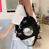 Love Heart Transparent Ita Shoulder Bag Japan Bolsos De Mujer High Capacity Sac Femme Commuter Student Bags for Woman Bolso