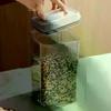 Cereal Container Kitchen Press-down Airtight Jars Clear Stackable Jar For Rice Grain Home Bakers Pantry Organizers Dried Fruits