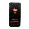 12V 24V Laser Rocker Switch Orange Led Light ON OFF / ON OFF ON for Car Boat Polaris RZR Can-Am ATV UTV RV Maverick Commander