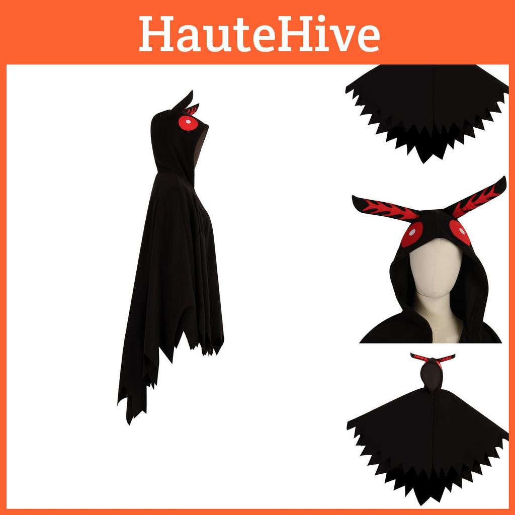 Legend Urban Mothman Cosplay Character Costumes Cloak Halloween Set Outfit