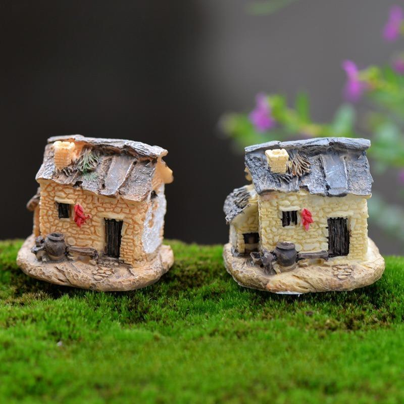 Small House, Micro Landscape Decoration Accessories, Resin Small House Ornament, Villa, Ornament
