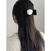 Rose Velvet Ribbon Scrunchie [Black]