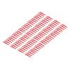 100Pcs Plastic Cutter Blades Lawn Mower Cutting Tool Replacement Garden Pruning AccessoriesRed