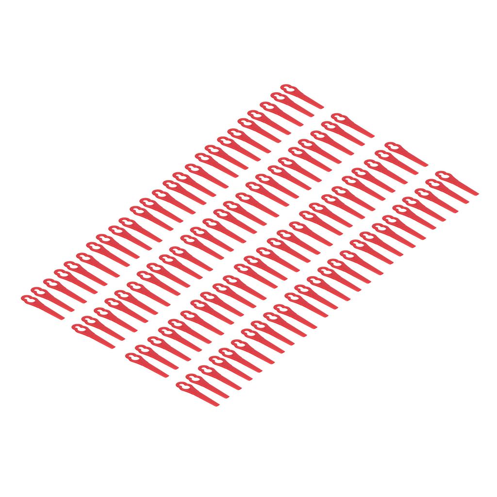 100Pcs Plastic Cutter Blades Lawn Mower Cutting Tool Replacement Garden Pruning AccessoriesRed