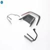 Carbon Fiber Look Car Steering Wheel Bottom Decor Frame Cover Trim ABS Accessories Fit For Toyota Highlander