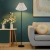 1PC Floral Pleated Lamp Shade Bedroom Pleated Cone Light Cover Elegant Lamp Cover Floor Lamps Fabric Cover Table