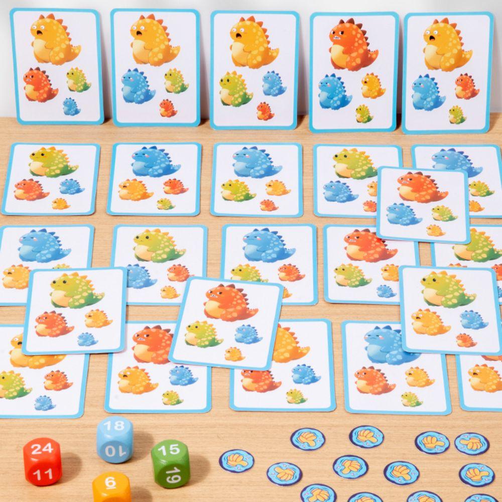 Dinosaur Animal Joy Race Games Board Montessori Counting Matching Games Family Party Game