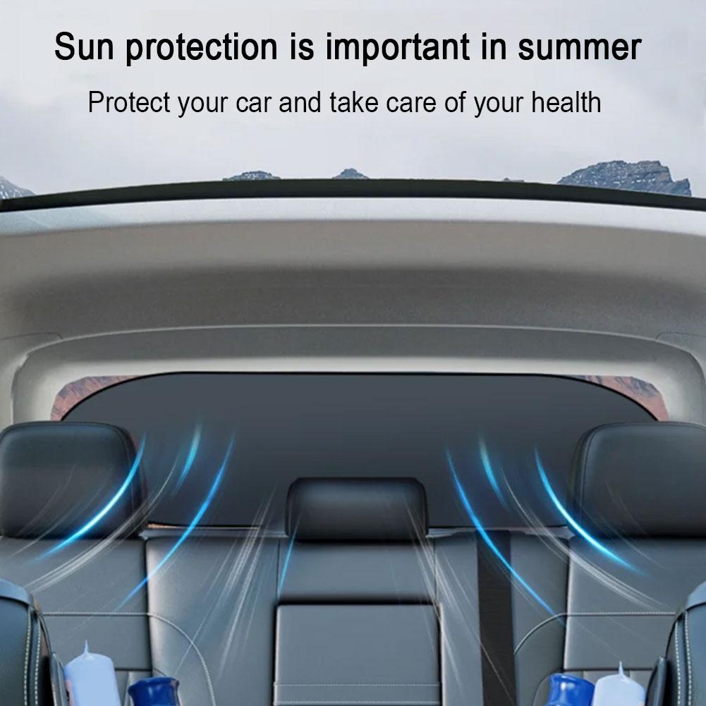 Car Titanium Silver Sun Visor Sunshade UV Protector Reflective Fabric Car Window Sunshade Front Rear Back Window Summer Protect