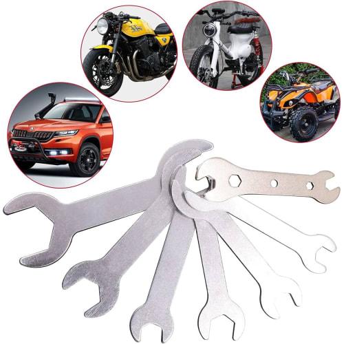 DONGFANGB 8-Piece Thin Double-Ended Wrench Set, Fits 5.5-14mm Hex Nuts, Lightweight Design, Multi-Purpose Tool for Repairs, Home DIY, and Portable Use