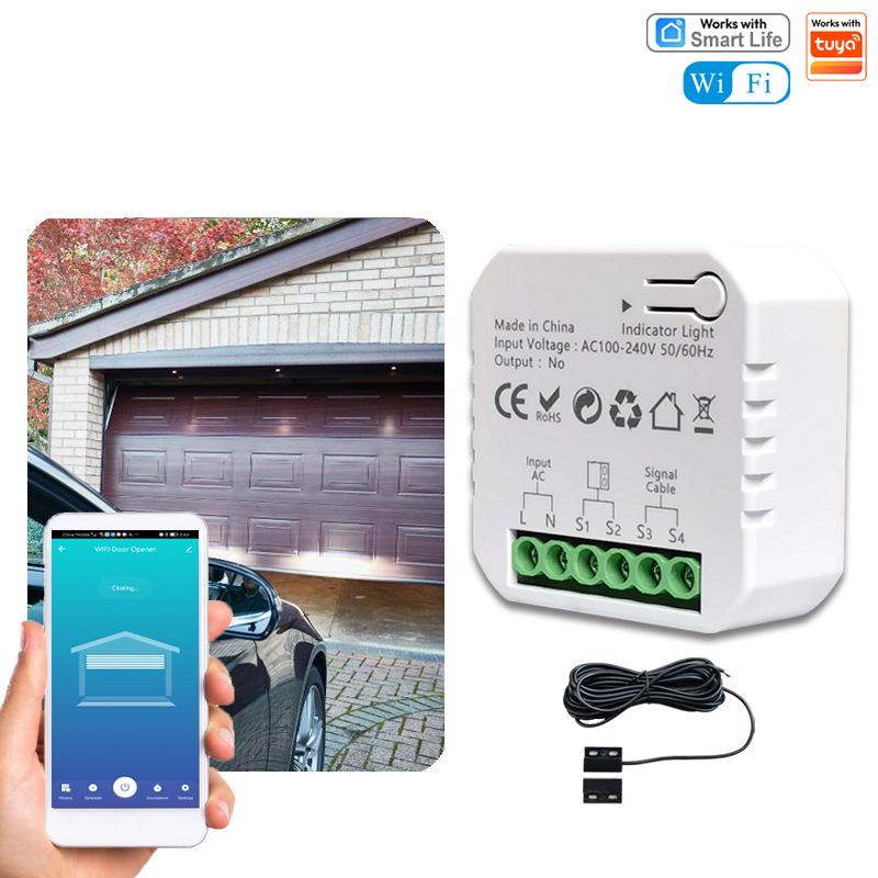 Smart WiFi Garage Door Controller, Tuya-Compatible, Works with Alexa & Google Home EU Plug