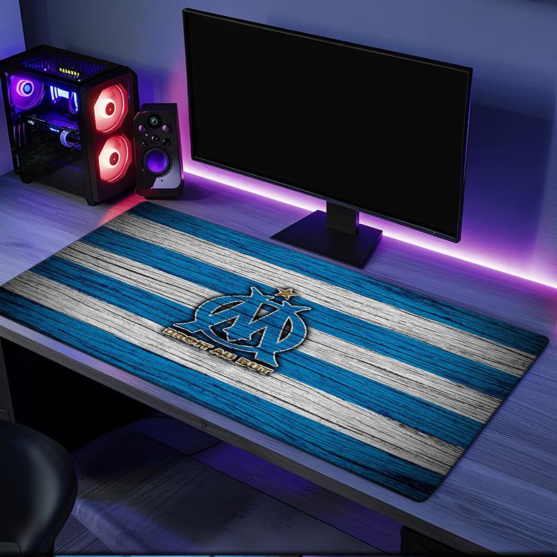 Golden Marseille Emblem mouse pad, rubber base, esports desk mat, mouse pad for gamers and office use, gaming desk , easy to clean mat