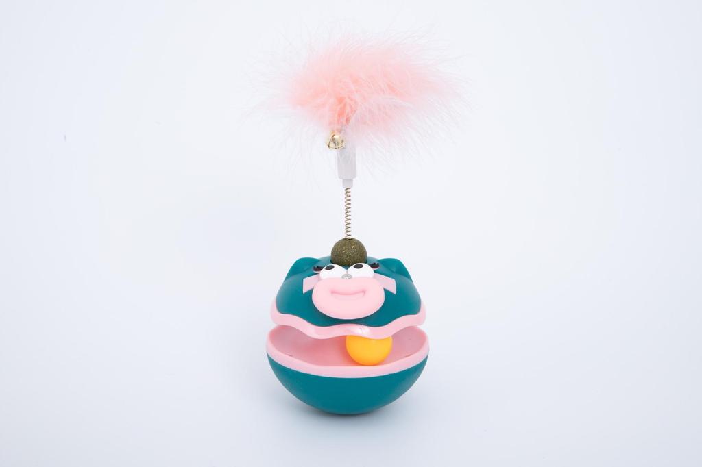 Electric Feather Catnip Tumbler Toy: Self-Entertainment and Boredom Relief for Cats