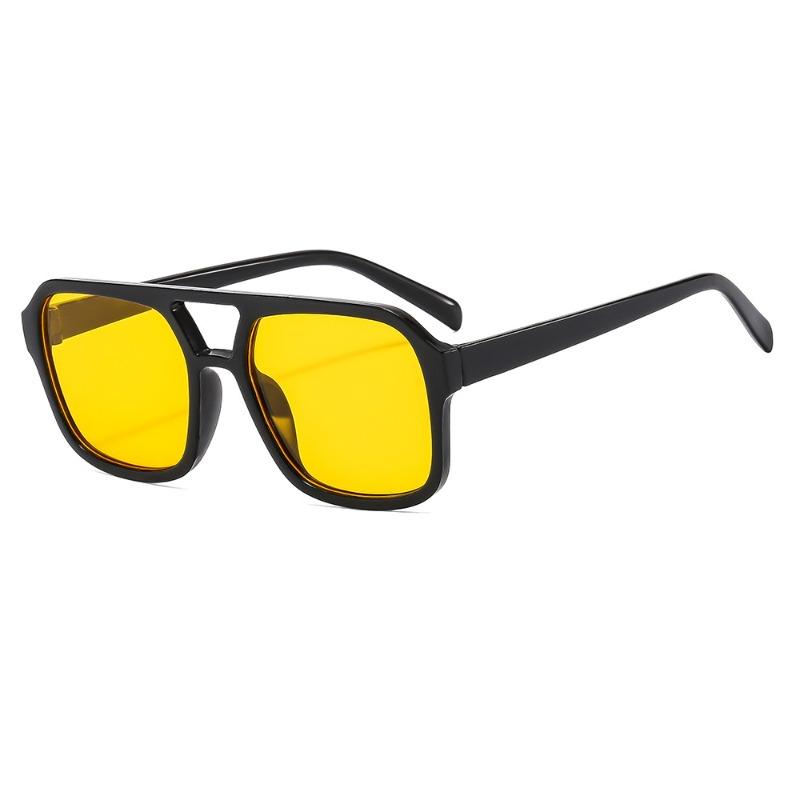 New Retro Square Sunglasses, Fashion Trend Anti-UV Sun Glasses, Stylish High-End Shades for Summer Daily Wear