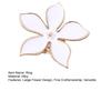 Finger Ring Exaggerated Enamel Big Flower Design Finger Band Birthdays Anniversaries Weddings Engagements