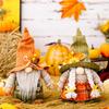 Gnomi Autunnali Decorazioni per la Casa Gnomo del Ringraziamento Tiene Acero Zucca Raccolta Regalo Vassoio Stanco Tavolo Decorazione Interna