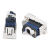 Cat 6 Network Connector Panel 45x22.5mm with Rotatable Module and Dust Cover for For server Room Applications 5 Pack